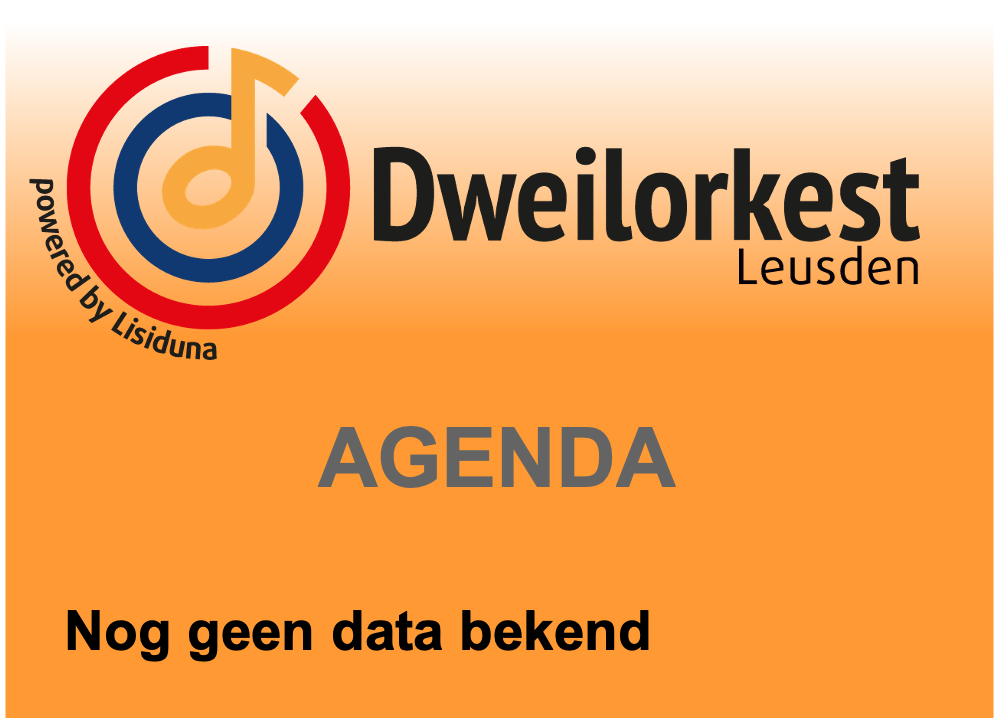 Agenda Dweilorkest X